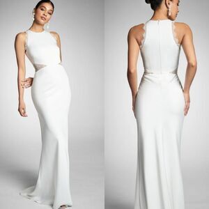 Nwt Anthropologie Sachin & Babi Isla cutout satin ivory white lace wedding gown